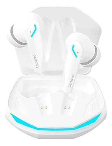 Audifono Inalambrico Lenovo Gm2 Pro Bluetooth 5.3 Color Blanco Luz Azul