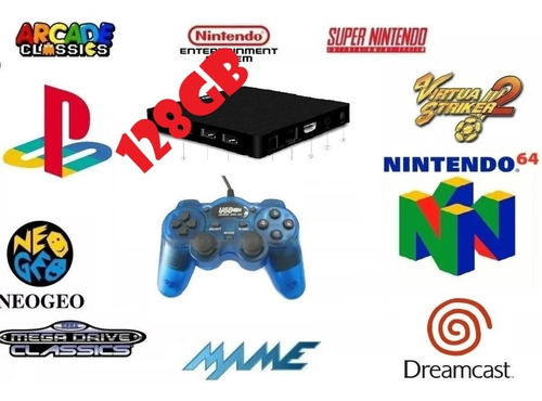 Miniconsola Retro + De 10000 Juegos N64 Naomi Ps1 Dc 128gb