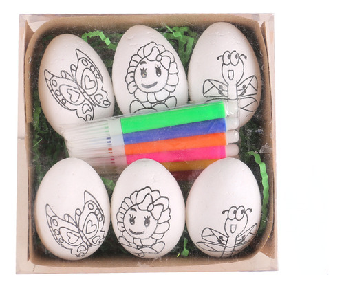 Huevos De Pascua, 6 Unidades, Huevos De Plástico De Colores