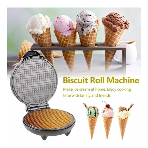 Imagen 4 de 6 de Máquina Helmut Waflera Para Conos Helados Cuchufli Waffles