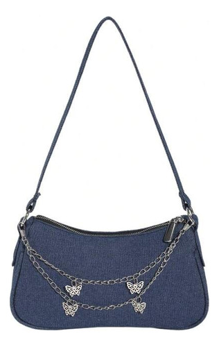 Cartera Denim Shein Importada Baguette Jean Y2k Tendencia 