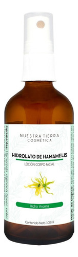 Hidrolato De Hamamelis Orgánico- Astringente-120ml Tipo de piel Todo tipo de piel
