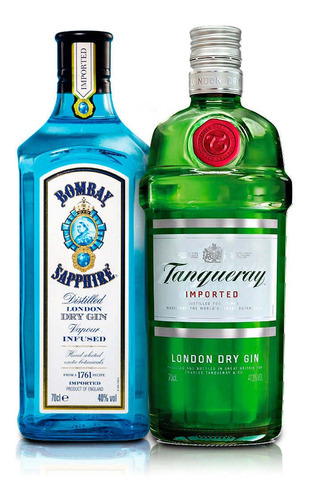 Bombay Sapphire + Tanqueray . Gin . 750 Ml - Tomate Algo® -