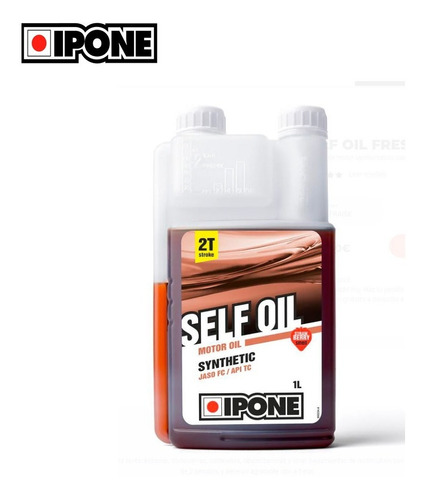 Aceite Ipone 2t. Sintético. Self Oil. 1 L. Frutilla. Vespa.