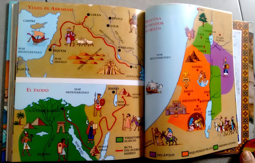 Biblia Infantil Ed. Tikal-susaeta, Ilustraciones Sobre Fotos