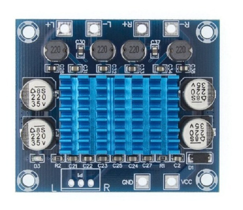 Imagen 1 de 1 de Tpa3110 Amplificador De Potencia De Audio Estereo 30w+30w 2