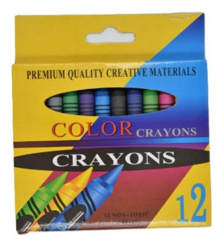 Crayolas Finas 8cm X12 Unidades Cs!