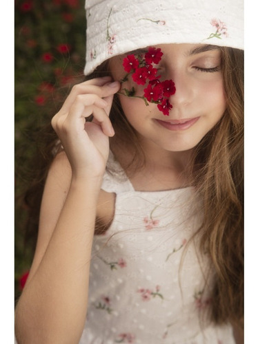 Imagem 5 de 6 de Vestido Infantil Laise Petit Cherie Coleção Natural 21032