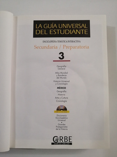 Guía Del Estudiante Secundaria Y Preparatoria 3 Vol Y 6 Cd.
