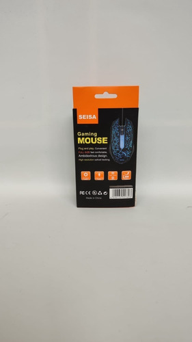 Mouse Gaming Alámbrico Seisa Dn-a401 Sensor 1000 Dpi