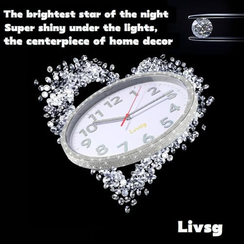 Reloj De Pared Con Diamantes De Imitación 3d Coloridos, 25 C