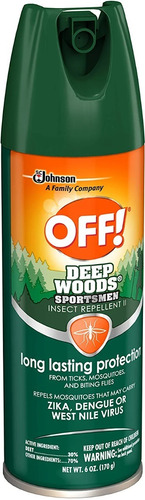 Repelente Mosquito Off! Aerosol 30% Deet 8 Horas Protección 