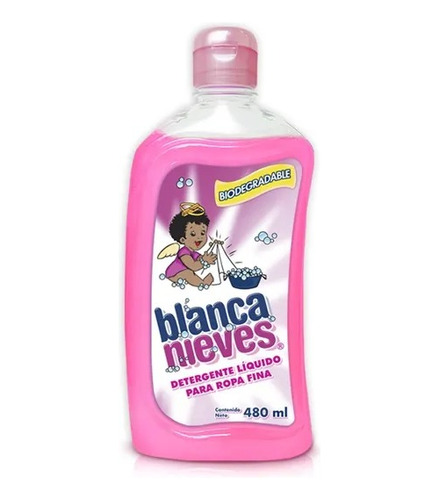 Pack 5 Detergente Líquido Blanca Nieves Para Ropa 480 Ml