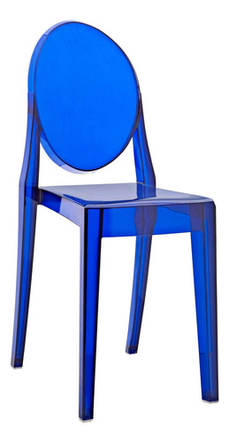 Lexmod Casper Silla De Comedor, Polipropileno, Azul