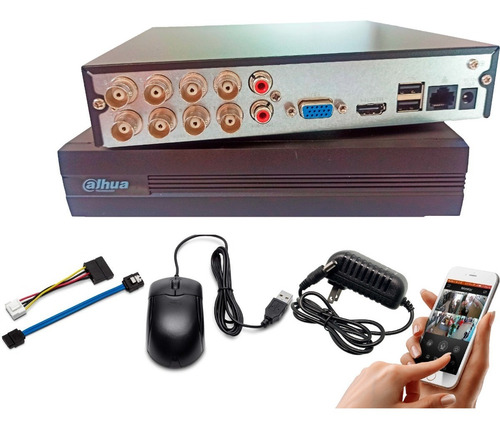 Imagen 1 de 5 de Dvr 8 Canales Pentahibrido Dahua 2 Megapixel Full Hd 1080p