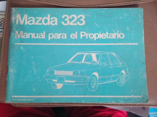 Manual Mazda 323 Año 1980 En Español Impreso Original