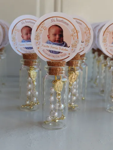 Souvenir Para Bautismo O Comunión, Con Mini Rosario!!!