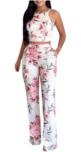 Conjunto De Pantalones Cortos De Verano Con Estampado Sin Ma