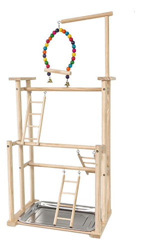 Juguete De Escalada Para Pájaros Parrot Playground Stand C