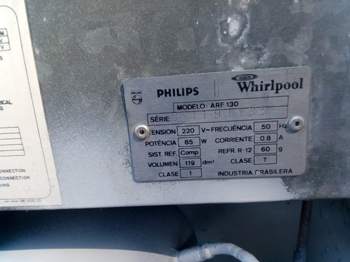 Imagen 2 de 8 de Heladera Bajo Mesada Philips-wirlpool 119