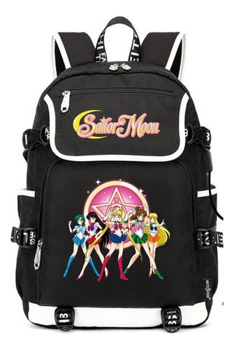 Anime Gilrl Sailor Moon Bag 3d Print Usb Mochila Escol