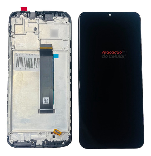 Display Touch Compativel Xiaomi Poco M3 Com Aro Nacional