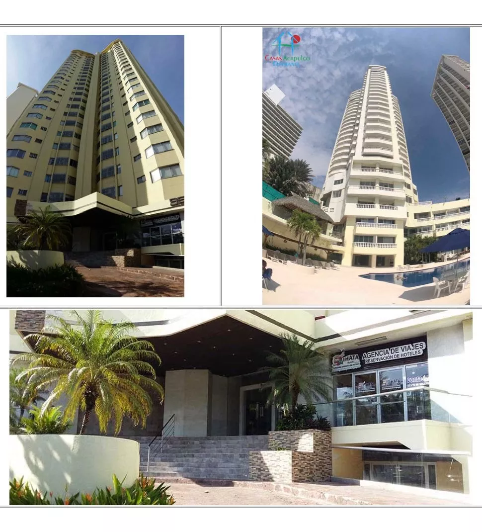 Departamento En Venta En Av Costera A Pie De La Playa De Acapulco *nv*