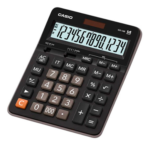 Calculadora Casio Tienda Y Campo Gx-14b Color Negro Original