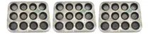 Comprar Kit 3 Formas De Cupcakes 12 Cavidades Antiaderente