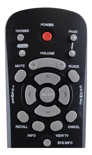 Imagen 4 de 10 de Control Para Dish Negro Modelo Dish