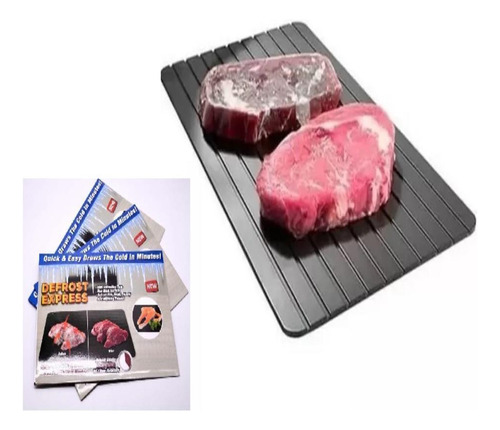 Plato de descongelación rápida para carne y comida de mesa