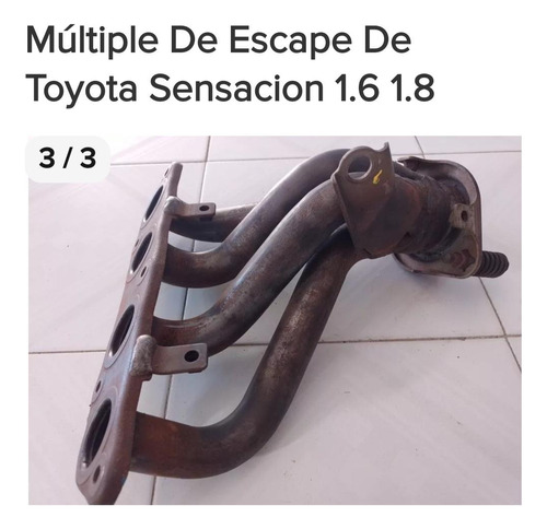Múltiple De Escape Toyota Corolla New Sensación 1.6,  1.8