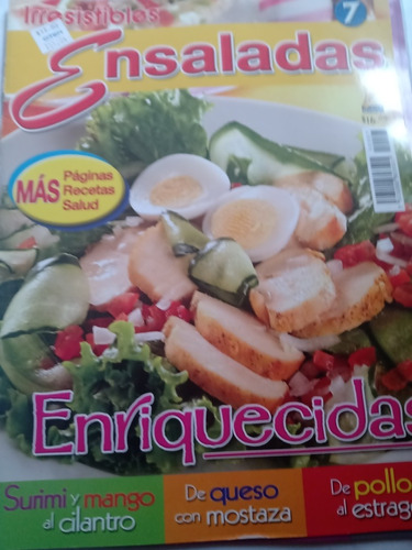 Revista Irresistibles Ensaladas Recetario Enriquecidas