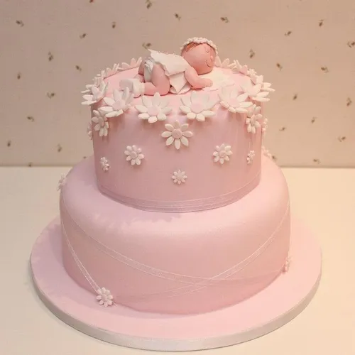Adorno De Torta Baby Shower , Bautizo En Porcelana Frìa