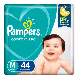 Fralda confort sec M 44 unidades Pampers