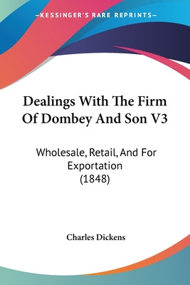 Libro Dealings With The Firm Of Dombey And Son V3: Wholes...