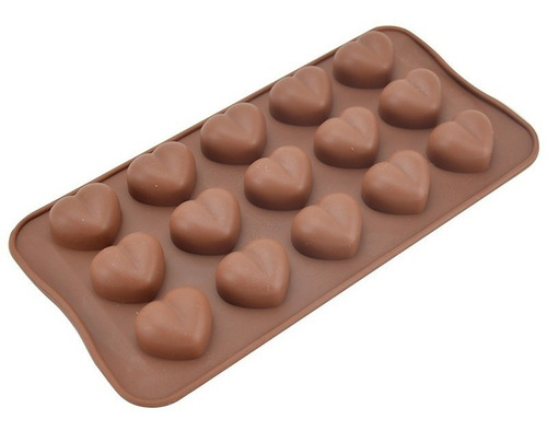 Molde Silicona Corazón Chocolates Fondant Gelatina Reposteri