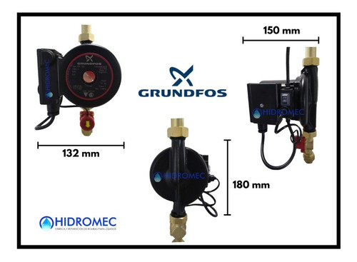Imagen 2 de 10 de Bomba Presurizadora Grundfos Upa 120-180 Para 4 Baños Ducha