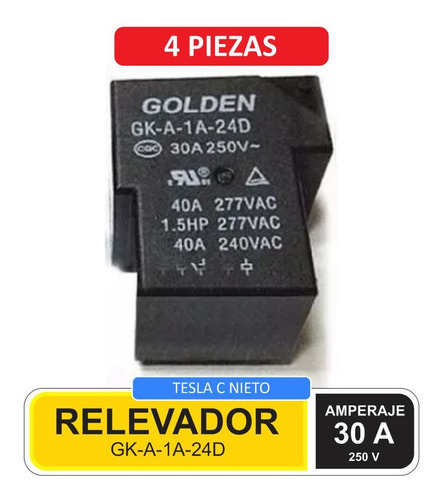 Relay Relevador Soldador Inversora Gk-a-1a-24d ( 4 Piezas )