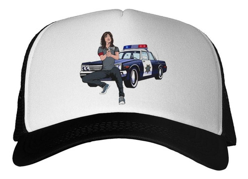 Gorra Mujer Policia Patrullero Disparando