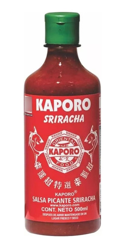 Kaporo Salsa Picante Sriracha 500 Ml