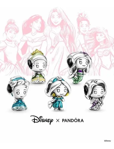 Lote Charms Pandora Princesas Disney Colecci n Completa Env o gratis