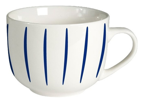 Set X6 Mug 390ml Lineas Azul