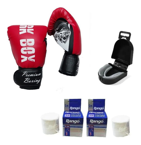 Combo: Guantes + Bucal + Vendas...boxeo, Kick Boxing, Mma!