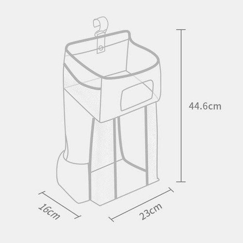 Cuna Portátil Para Bebé, Bolsa Colgante, Mesita De Gris