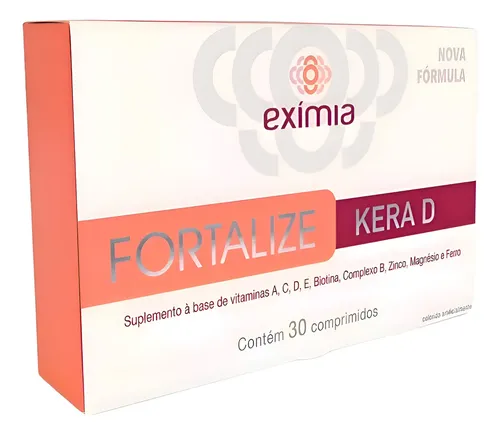 Vitamina exímia kera D Fortalize em comprimidos Sem sabor de 30 un EXIMIA 4.9