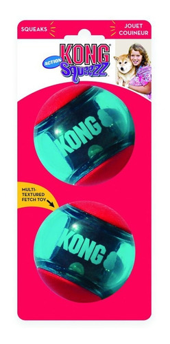 Juguete Pelota Para Perros Kong Squeezz Action Ball Red - LG