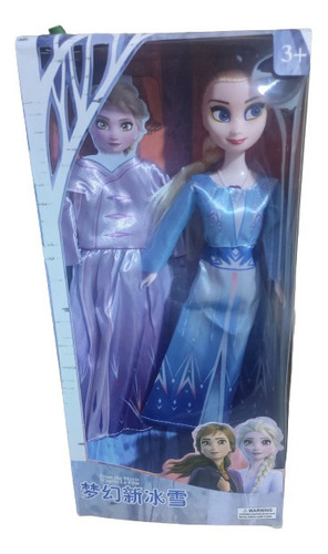 Muñeca Barbie Elsa De Frozen Musical Doble Vestido 