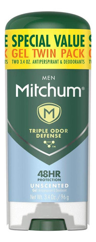 Mitchum Antitranspirante Gel Para Hombre Pack2