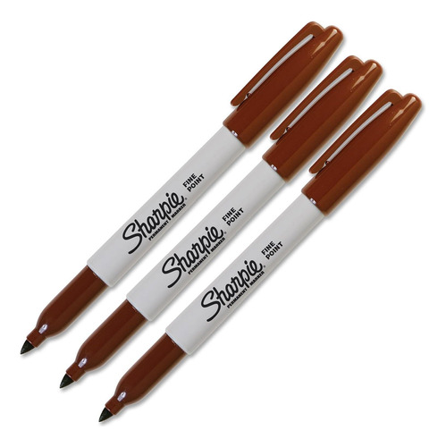 Marcador Permanente Original Sharpie Fine Point Brown (var)